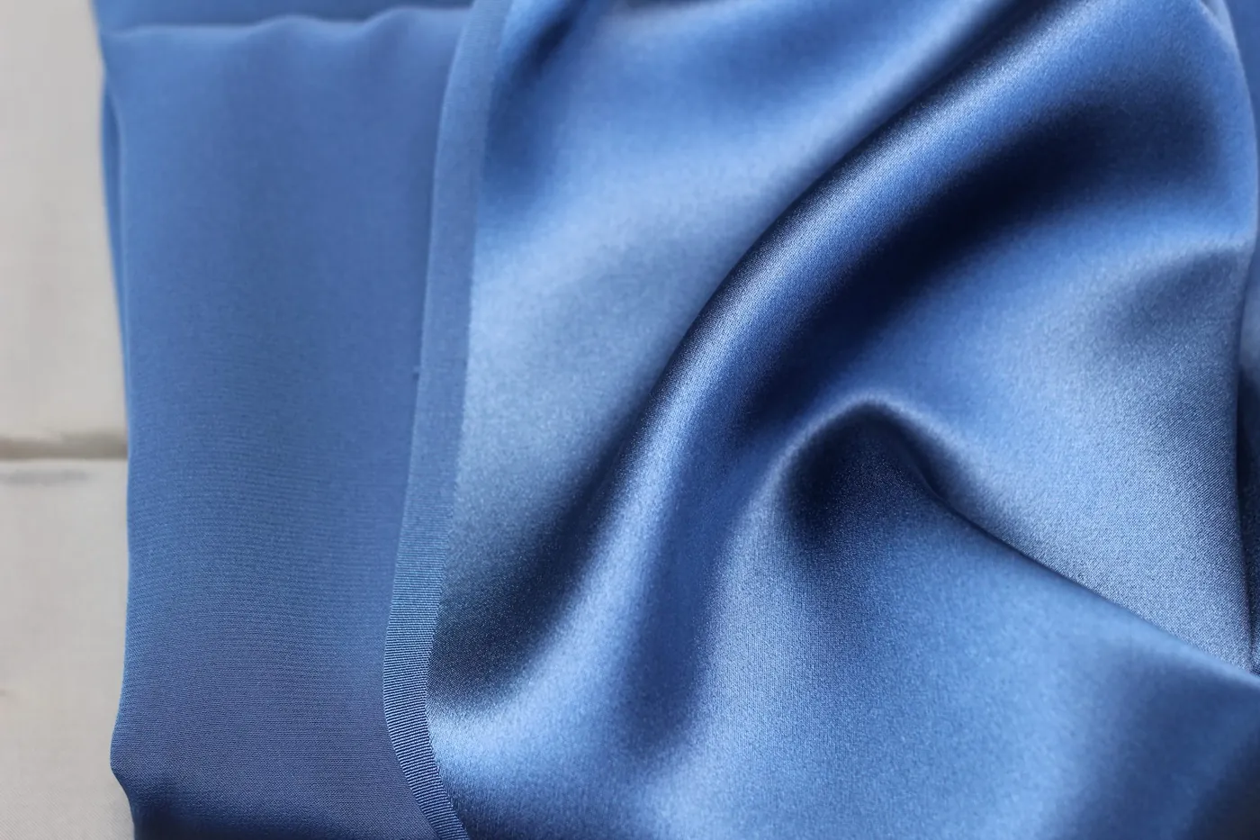 Silk satin for evening gowns